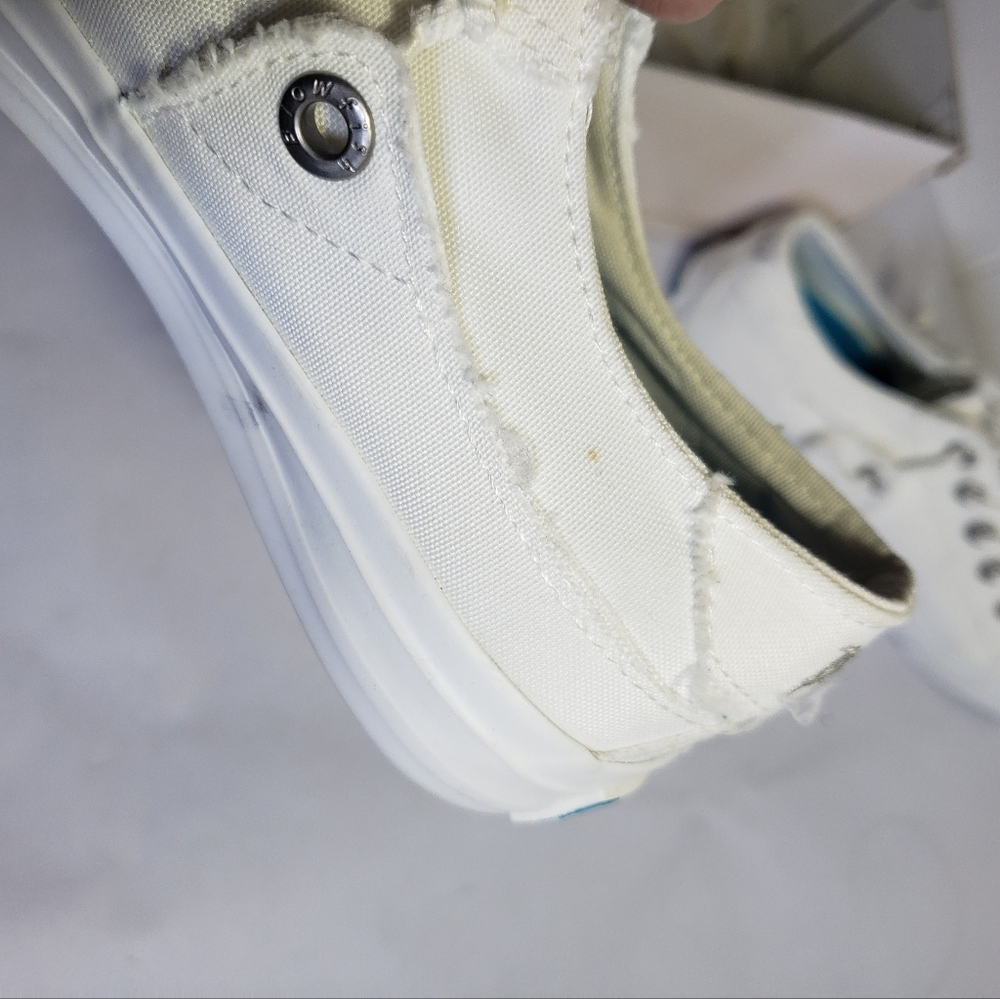 Blowfish White Canvas Sneakers Size 7 - Picture 8 of 16
